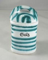 Gmundner Keramik-Dose/Gewrz eckig  Salz